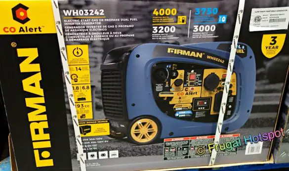 Firman 3200W Running Generator - Costco Sale! | Frugal Hotspot