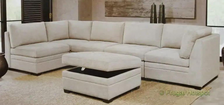Thomasville Tisdale Modular Fabric Sectional With Ottoman Costco 768x361 