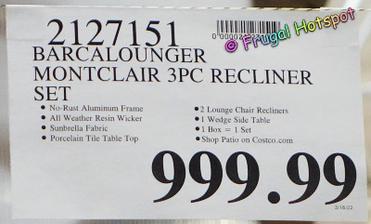 Montclair 3-piece Woven Recliner Set