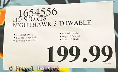 HO Sports Nighthawk 3 Towable | Costco Price | Item 1654556