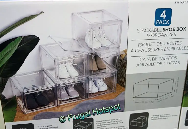 Clear Stackable Shoe Boxes Costco Sale! Frugal Hotspot