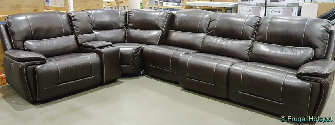 gildman creek leather power sofa costco