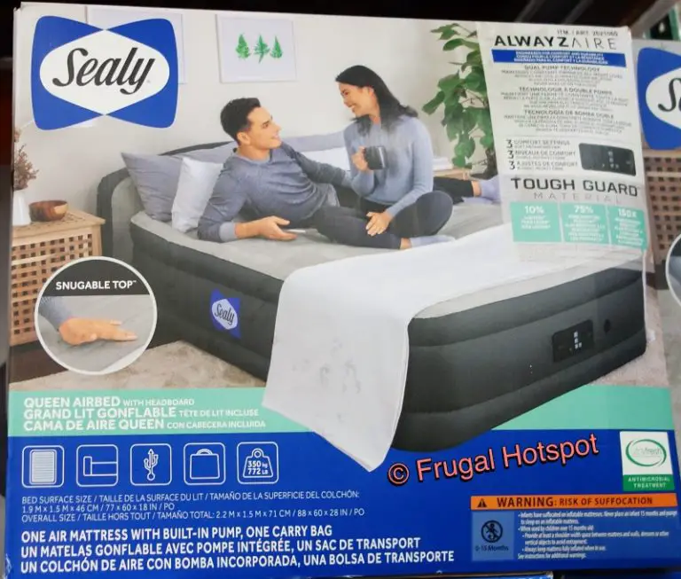 Sealy Queen AirBed with Headboard Costco Sale!