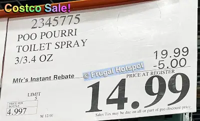 Poo Pourri Before You Go Toilet Spray | Costco Sale Price Item 2345775