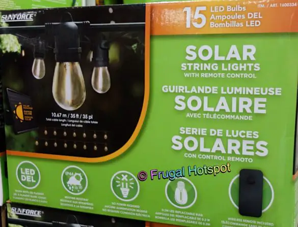 Sunforce Solar String Lights - Costco Sale! | Frugal Hotspot