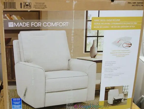 Paxley Fabric Swivel Glider Recliner At Costco! | Frugal Hotspot