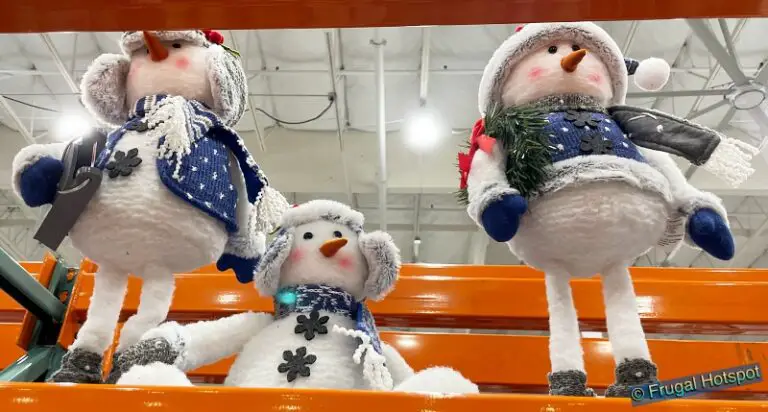 Plush Holiday Snowmen 3 Piece Set At Costco Frugal Hotspot   Plush Holiday Snowmen 3 Piece Set Costco Display Item 1601343 768x412 