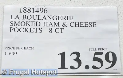 La Boulangerie Smoke Ham Swiss Cheese Pockets | Costco Price | Item 1881496