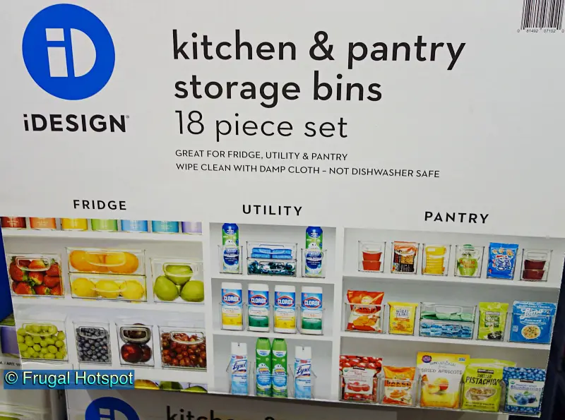 iDESIGN Linus Kitchen Storage Bin Starter Kit, 18-piece Set