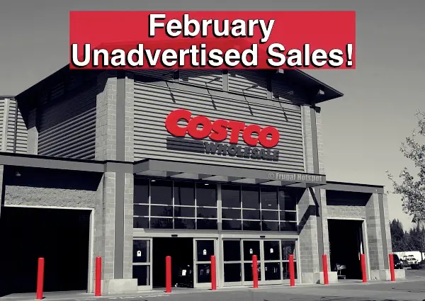 Costco Unadvertised Sales | February with dark red