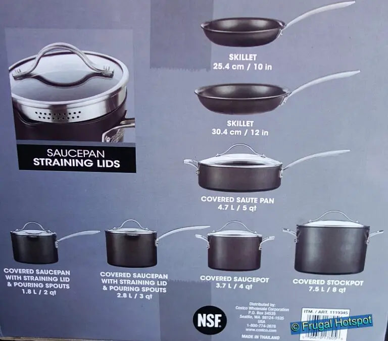 Kirkland Signature Hard Anodized Non Stick Cookware 12 Pc Set