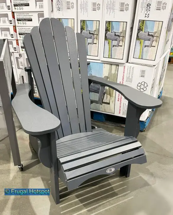 Leisure Line Classic Adirondack Chair By Tangent Angled View Costco Display 585x727 