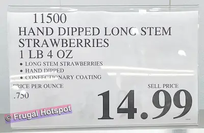 Costco Hand Dipped Long Stem Strawberries | Costco Price | Item 11500