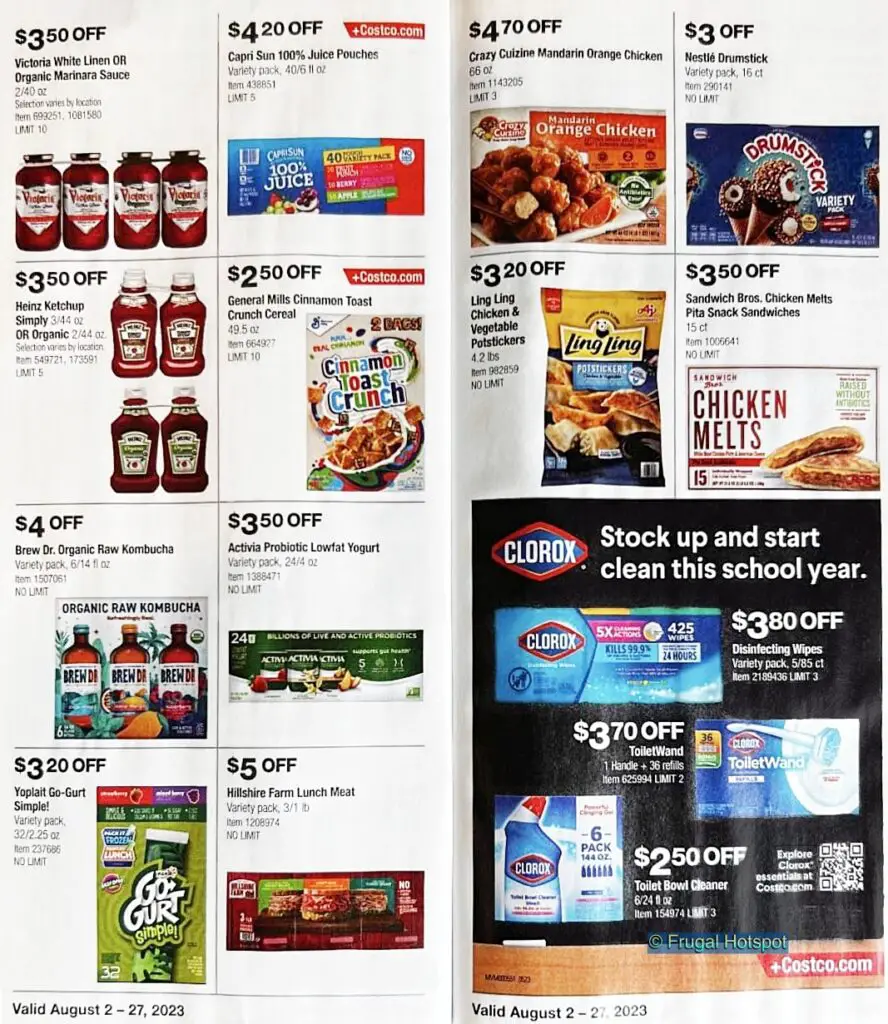 Costco Coupon Book August 227, 2023 Frugal Hotspot