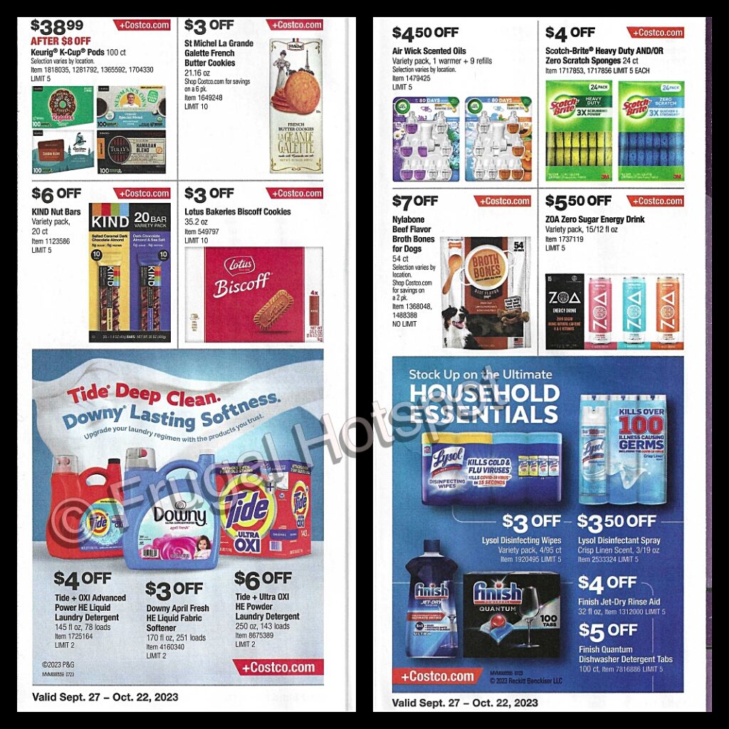 Costco Coupon Book OCTOBER 2023 Frugal Hotspot