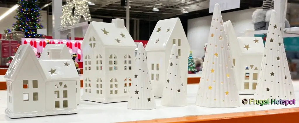 Ceramic Holiday Village 10 Piece Set - Costco Sale!