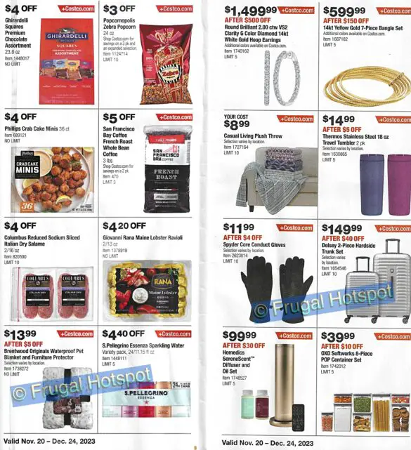 Costco Coupon Book DECEMBER 2023 Frugal Hotspot