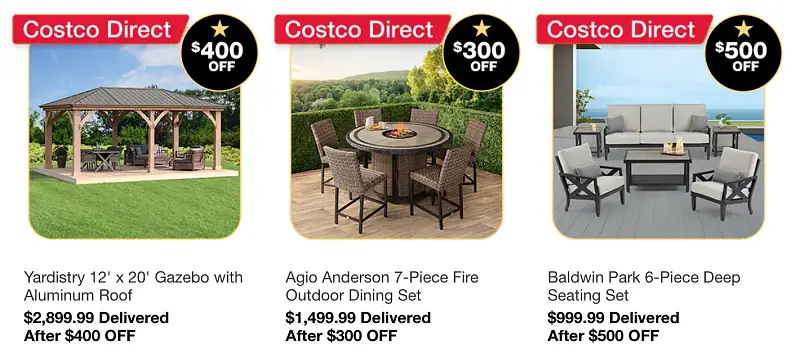 Costco Member Savings Days JULY 2024 | patio furniture