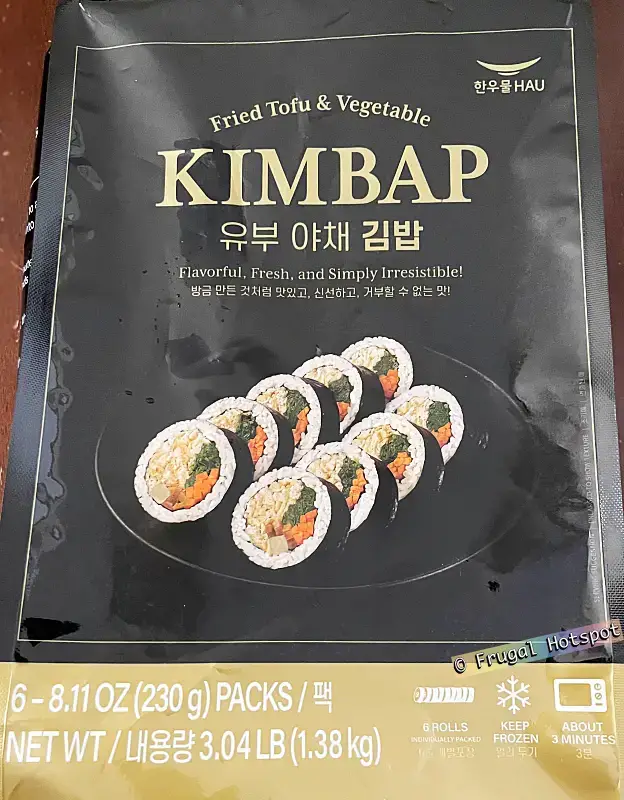 Overseas Food Trading Hanwoomul Fried Tofu and Vegetable Kimbap | Costco