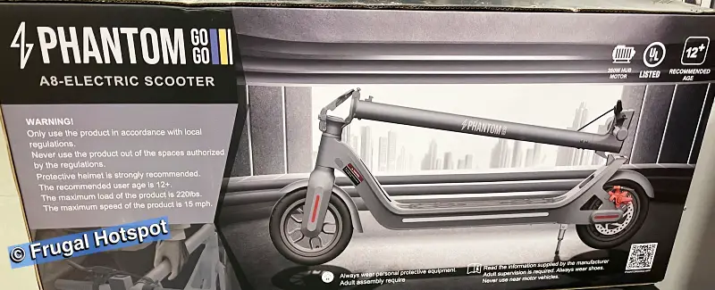 Phantom A8 Electric Scooter | Costco | Item 1800914