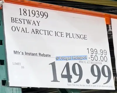 Bestway Oval Artic Ice Plunge | Costco Sale Price | Item 1819399