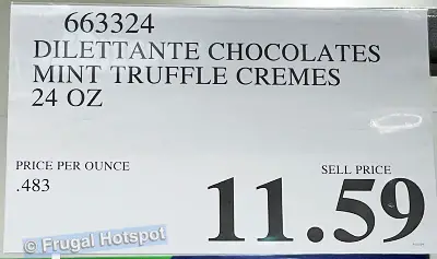 Dilettante Chocolate Peppermint Truffles | Costco Price | Item 663324