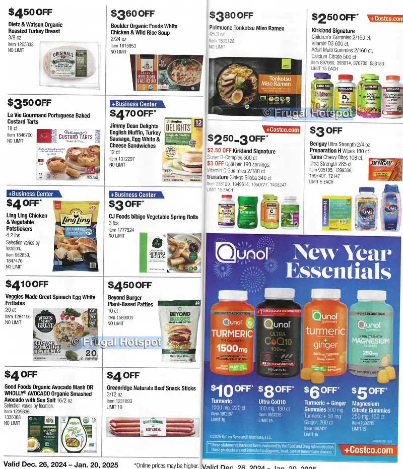 Costco Coupon Book JANUARY 2025 Frugal Hotspot