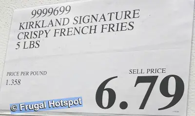 Kirkland Signature French Fries | Costco Price | Item 9999699