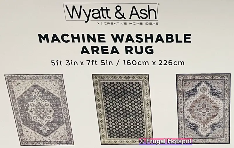 Wyatt & Ash Machine Washable Area Rug | Costco